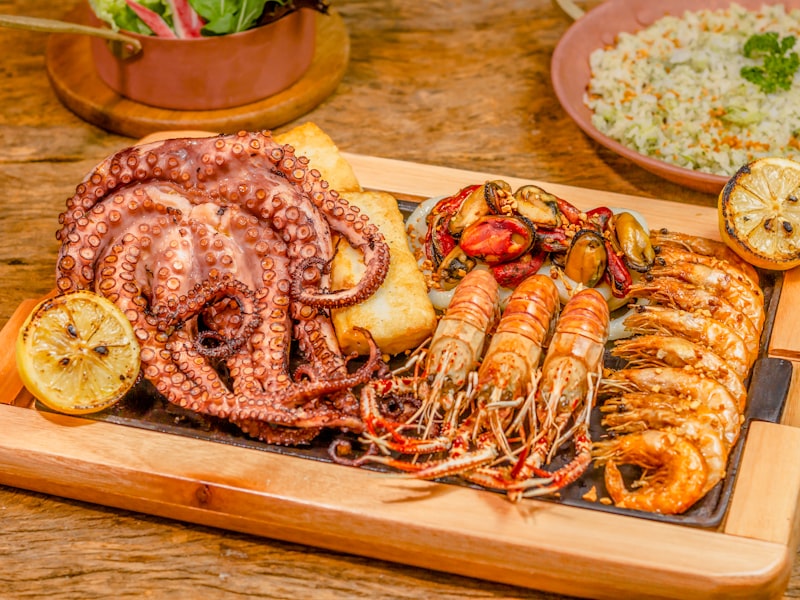 Tábua de frutos do mar do Bistrô Salmão