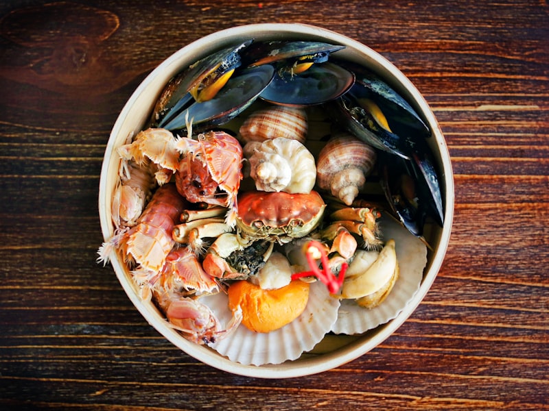 Frutos do mar frescos do Bistrô Salmão